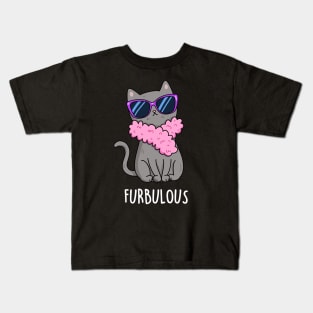 Furbulous Cute Cat Pun Kids T-Shirt